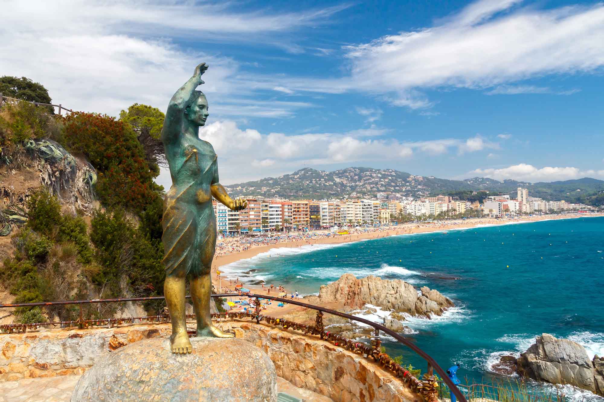 Statue on the beach