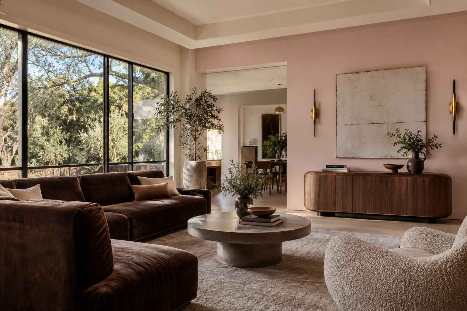 Red Living Room