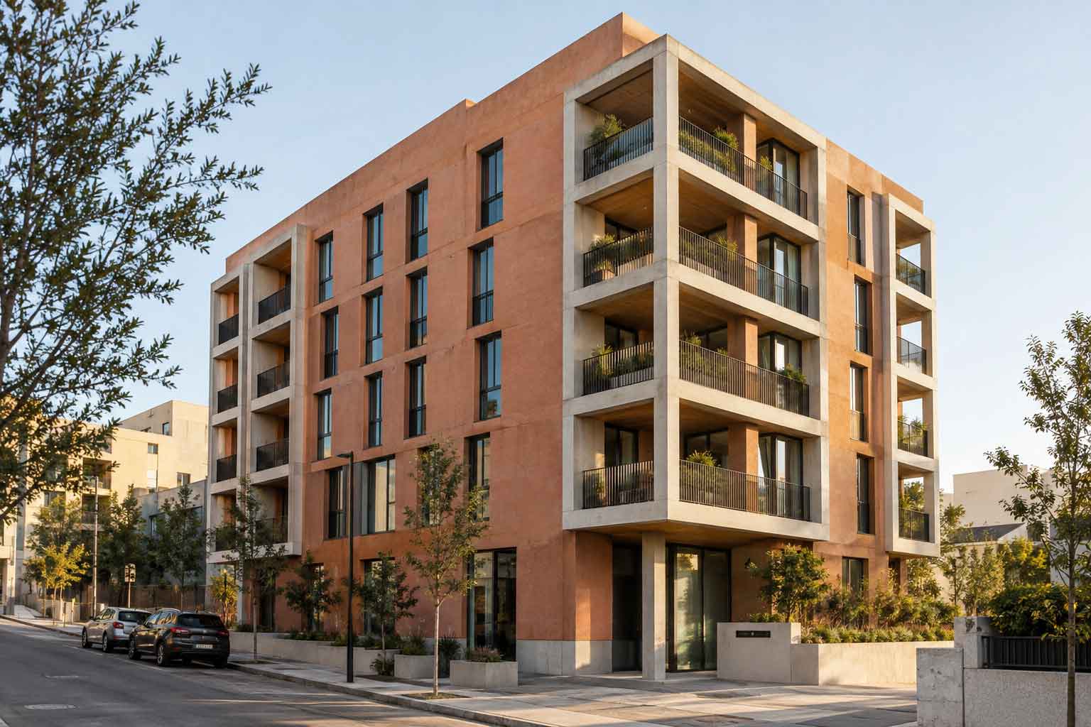 Clay 5 Floors Building