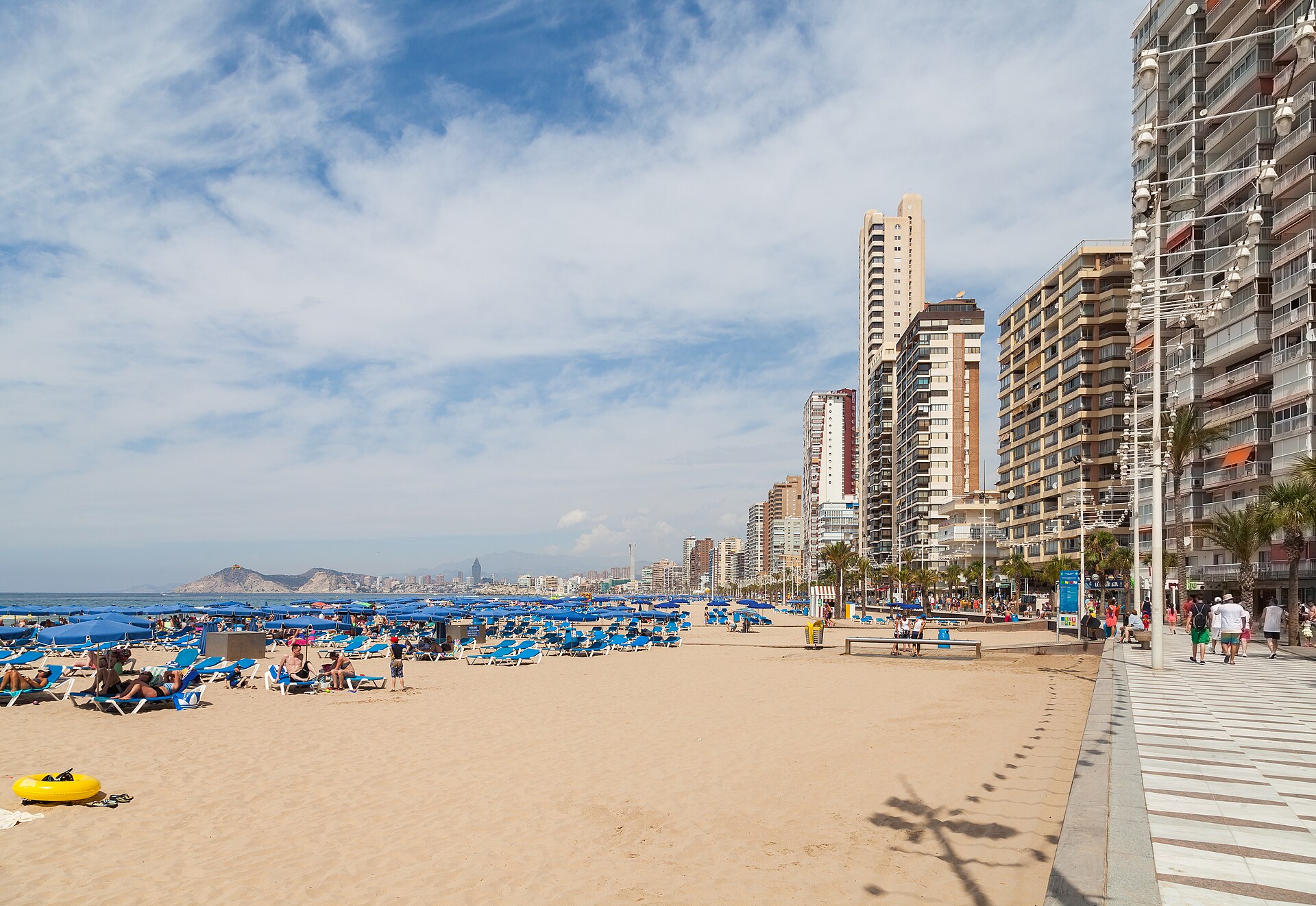 Playa de Levante en Benidorm