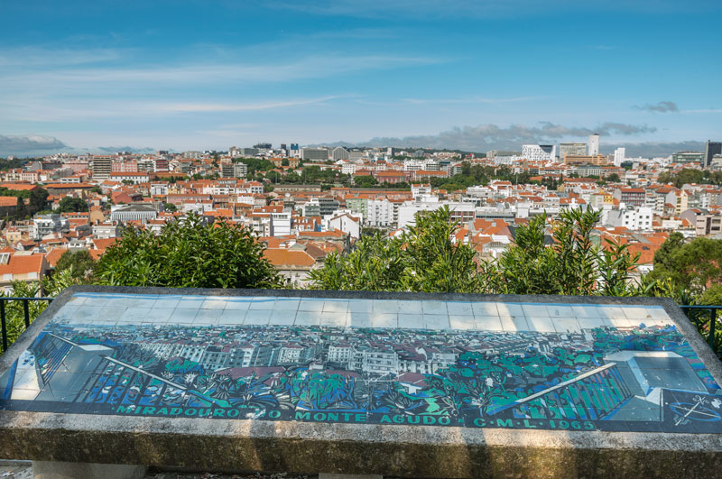 Places to visit and things to see and do in Penha de França (Lisboa) - Miradouro do Monte Agudo (Monte Agudo viewpoint)