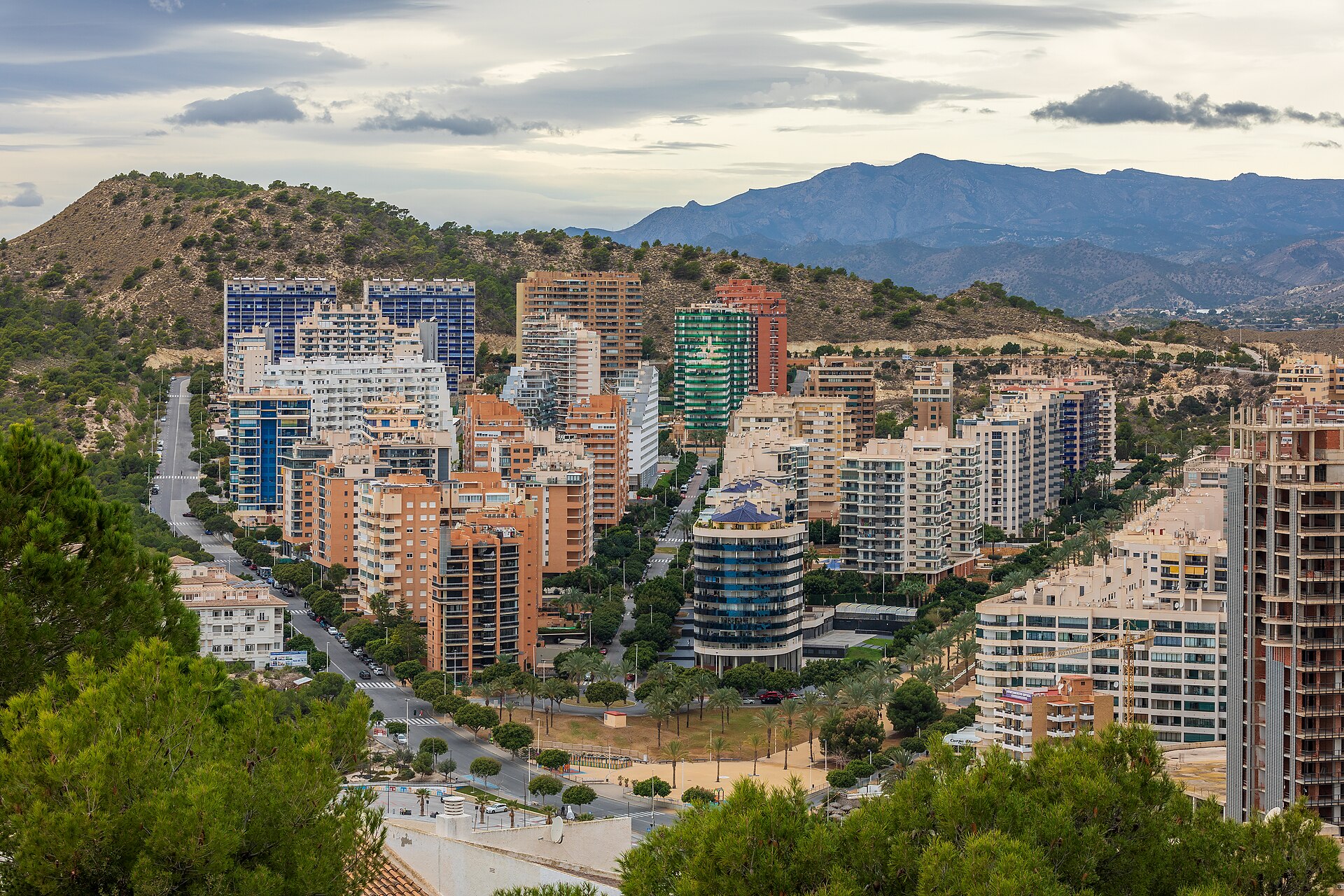 Zonas residenciales de Villajoyosa junto al mar