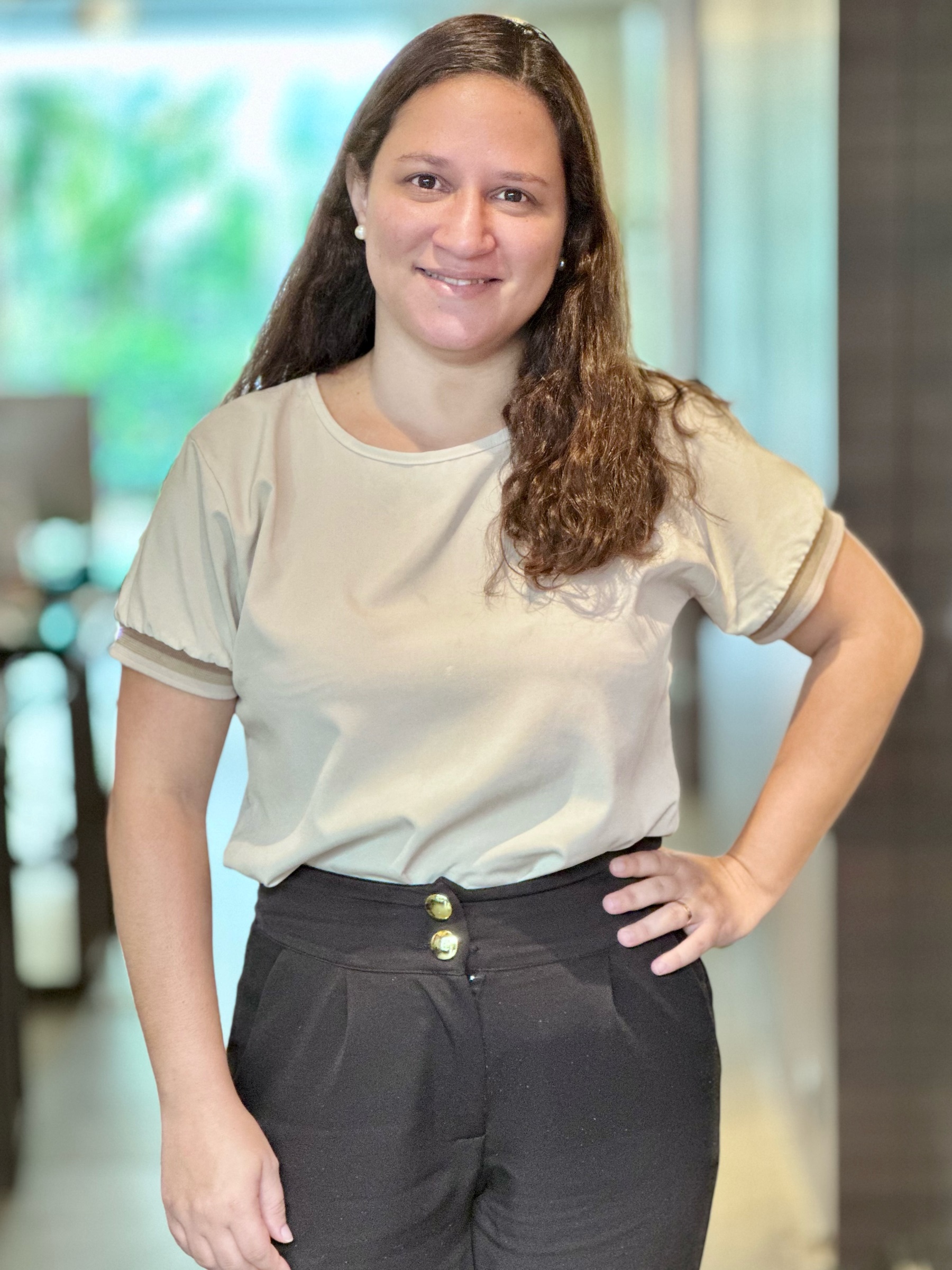 Photo d'Evelin Souza, Directrice Financière de l'équipe WhereInRio