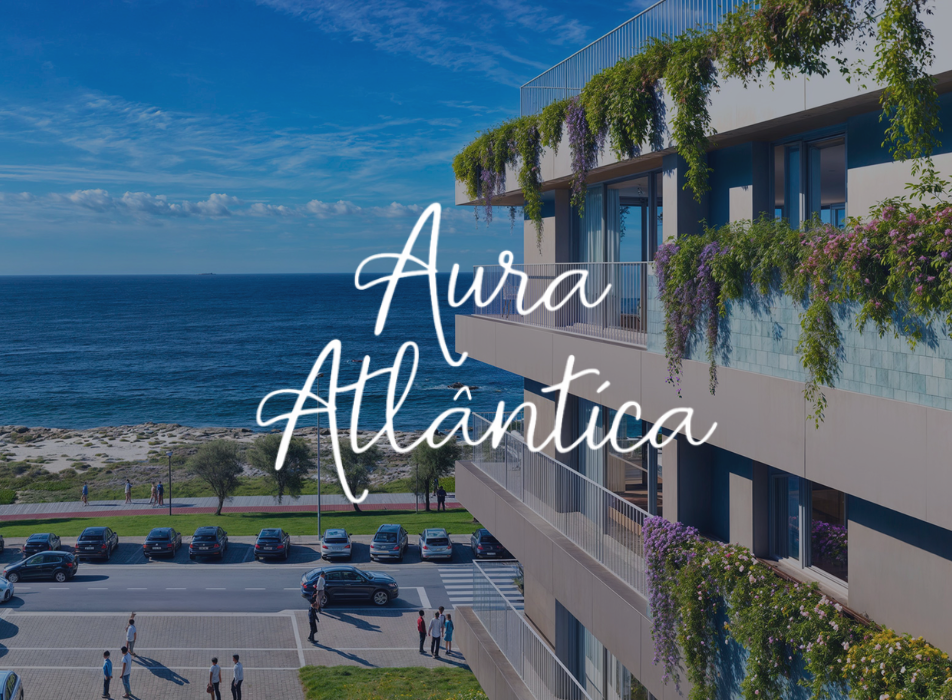 En primera línea de playa en Canidelo, Vila Nova de Gaia, apartamentos de 3 y 4 dormitorios con vistas al Atlántico, piscina exterior climatizada, gimnasio, espacio de coworking y salas de reuniones, en una urbanización cerrada. A partir de 665 000 €.