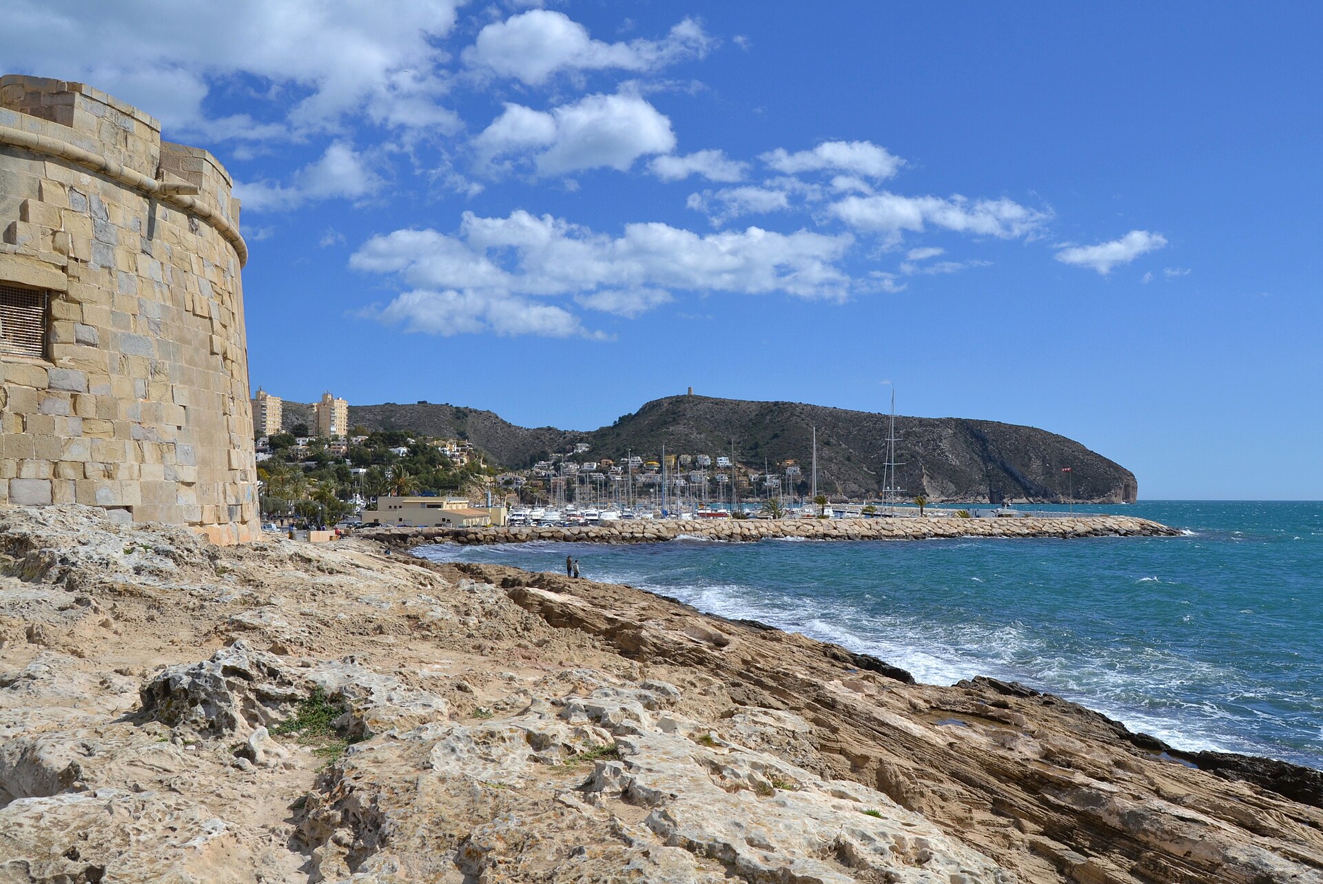 El castillo de Moraira y el Cap d'Or
