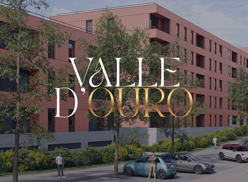 Un refugio urbano contemporáneo en Rio Tinto, con apartamentos de tres dormitorios repartidos en tres edificios, jardín privado, sala gourmet, espacio de coworking, aparcamiento para bicicletas y zona de crosstraining, a pocos minutos del centro de Oporto. A partir de 404.250 €.