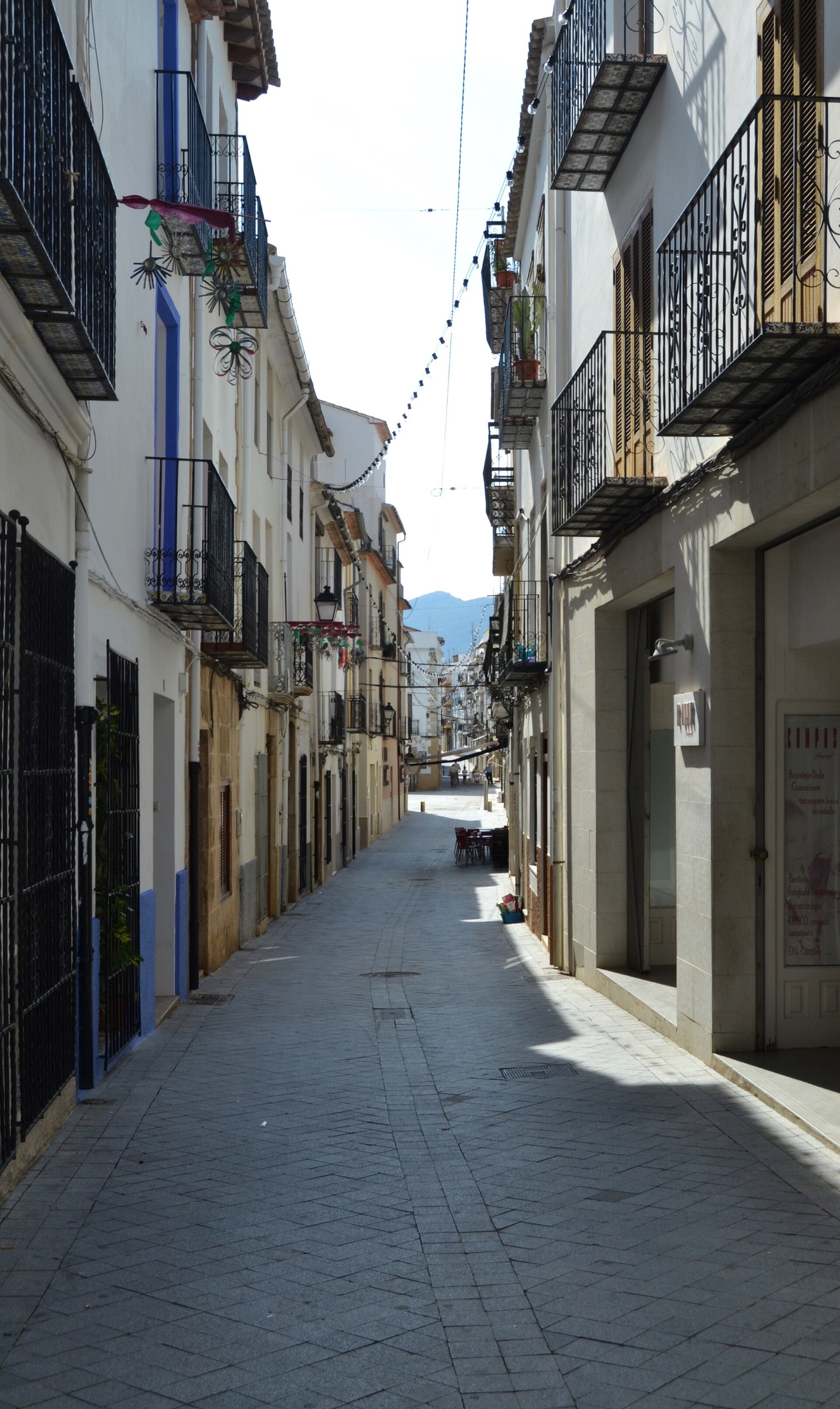 Calle de la Puríssima en el casco antiguo de Benissa
