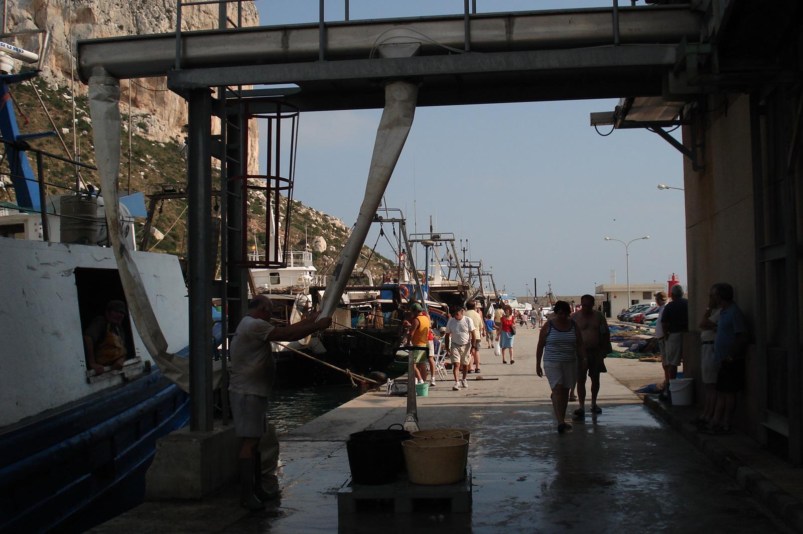 El puerto pesquero de Calpe