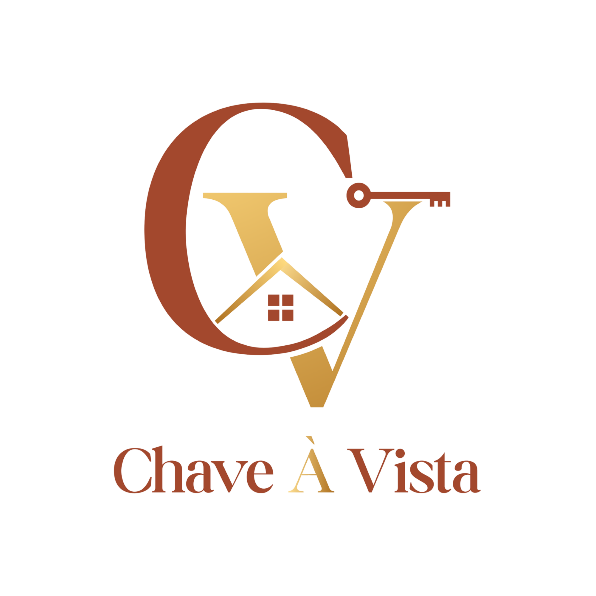 Logótipo da Chave À Vista, imobiliária especializada na compra, venda e arrendamento de imóveis.