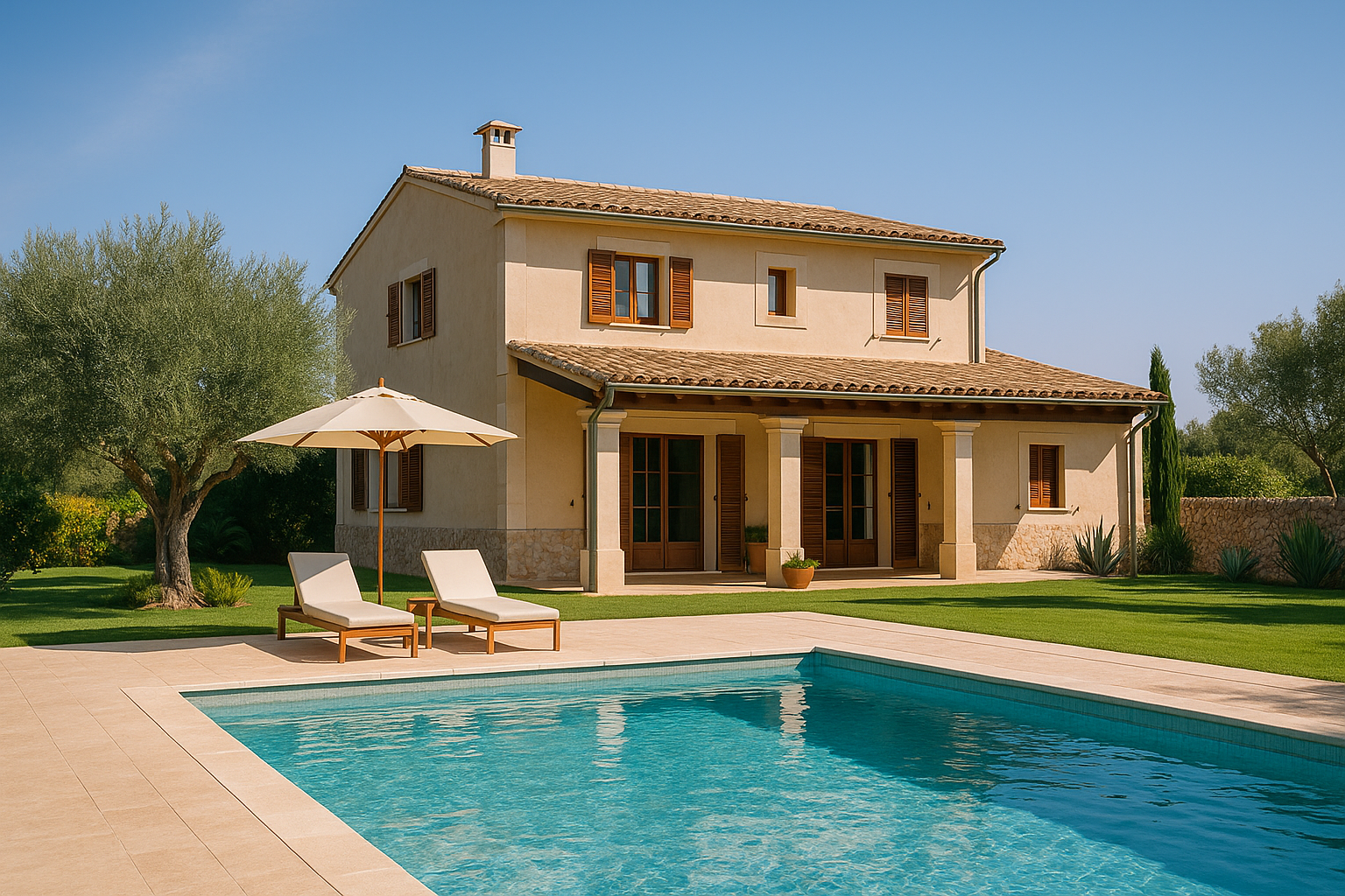 Villa en Mallorca representativa de una vivienda apta para la asignación de plazas turísticas consolidadas de carácter indefinido, ideal para alquiler vacacional.