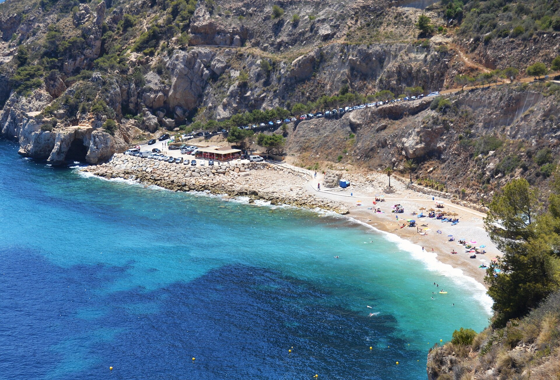 La Cala del Moraig vista desde los miradores