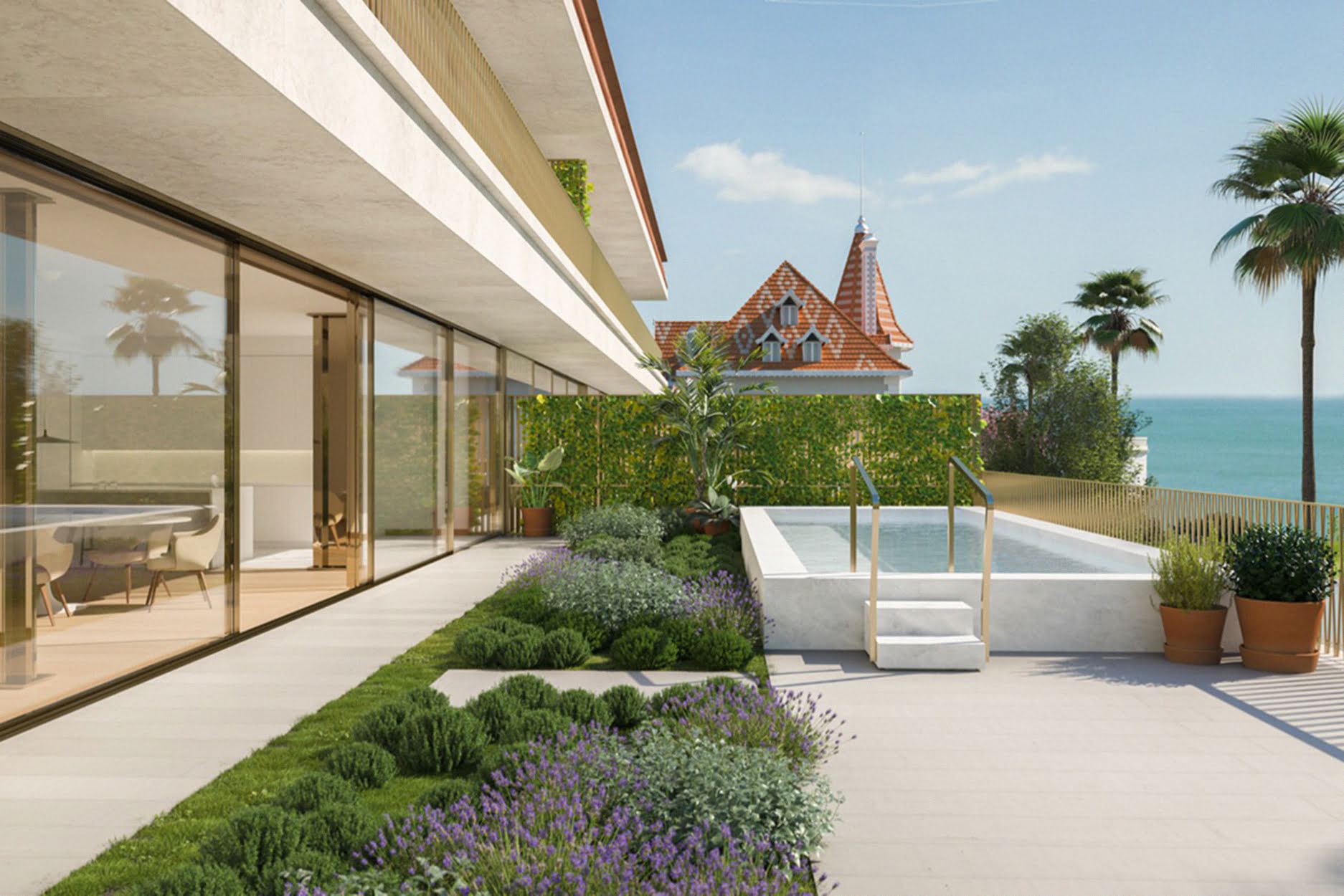 Propriété avec terrasse de piscine