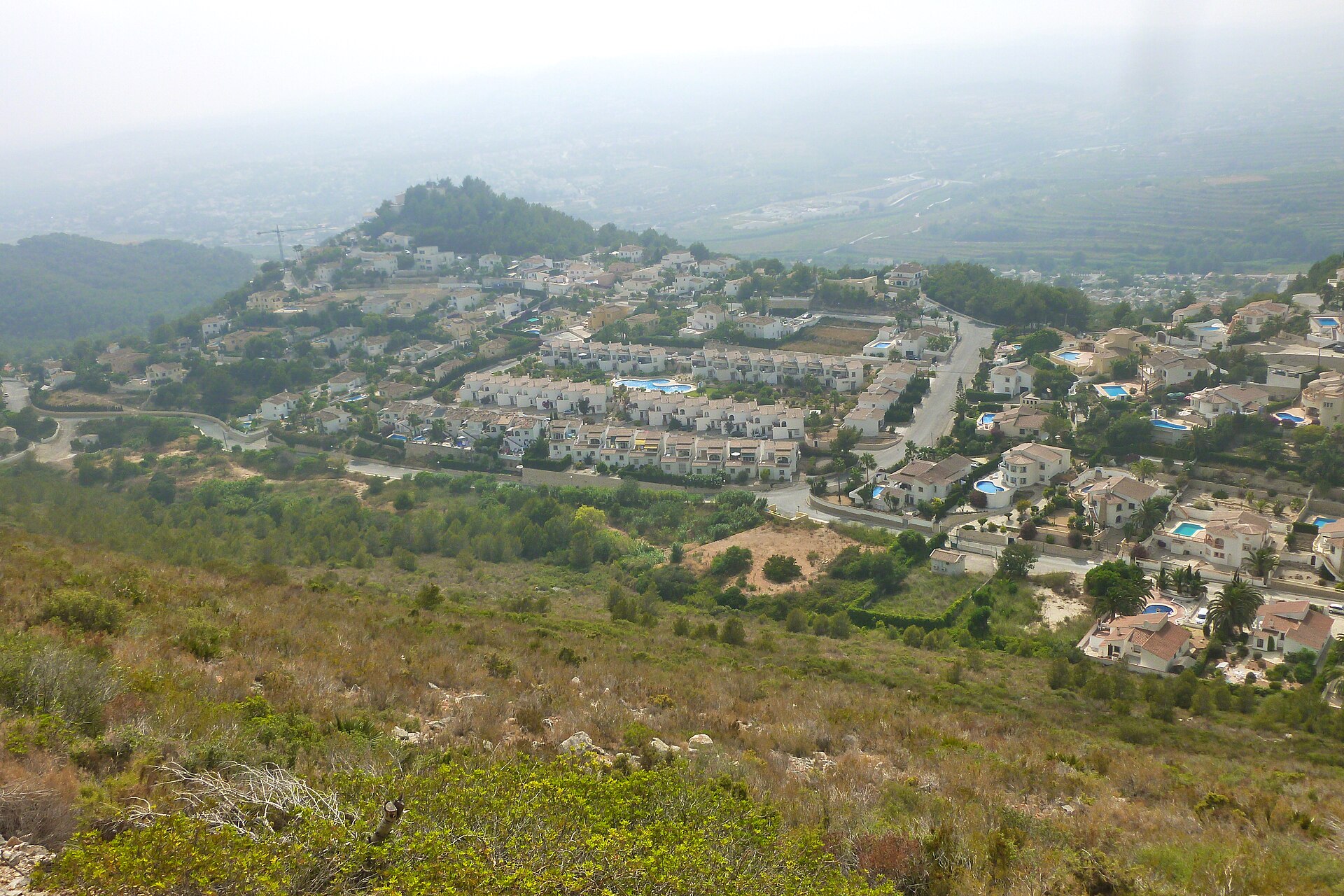 Villas en las colinas sobre Moraira