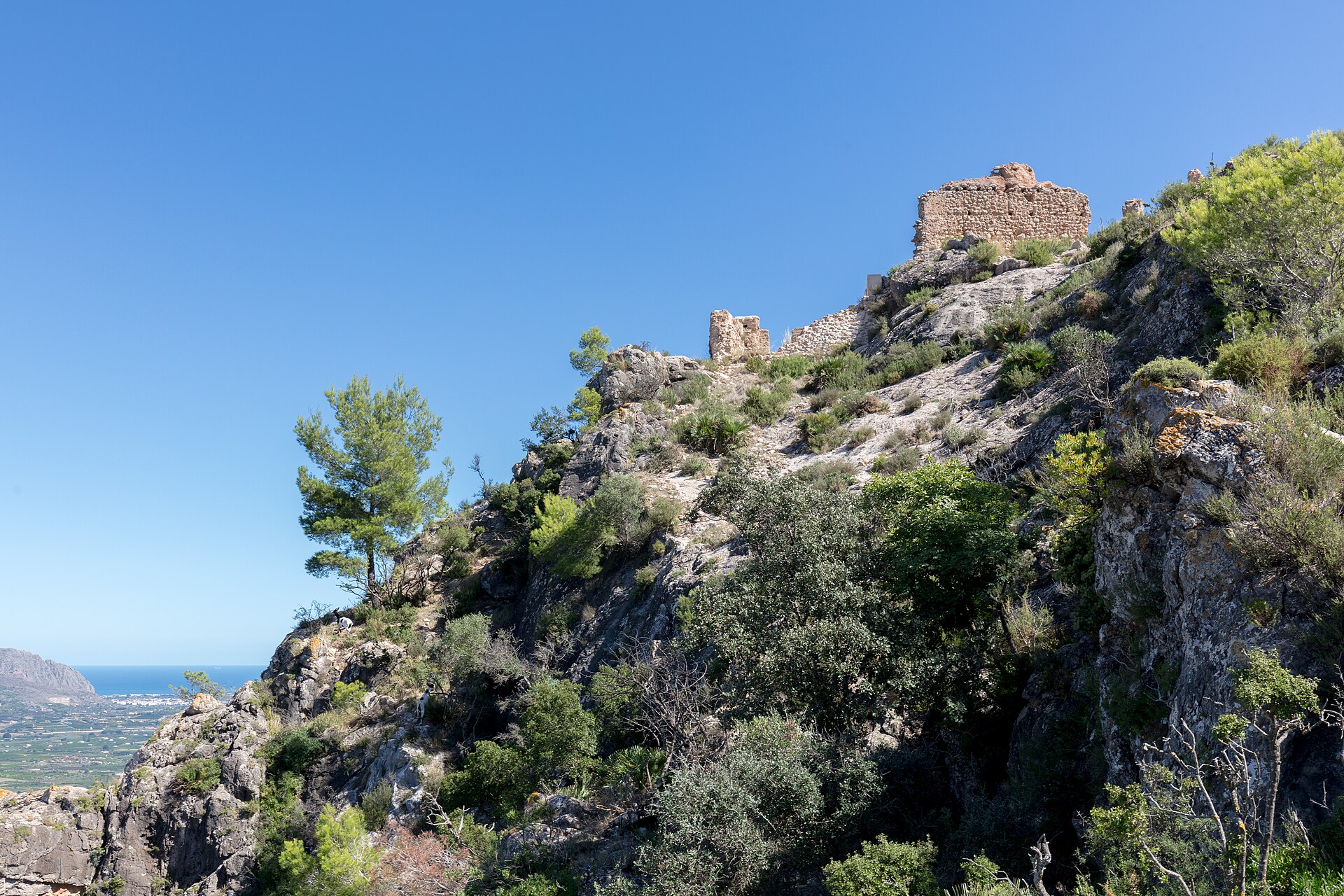 Las ruinas de El Castellet sobre Orba